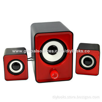 2.1-channel USB 2.0 Multimedia Speaker with Volume Switch
